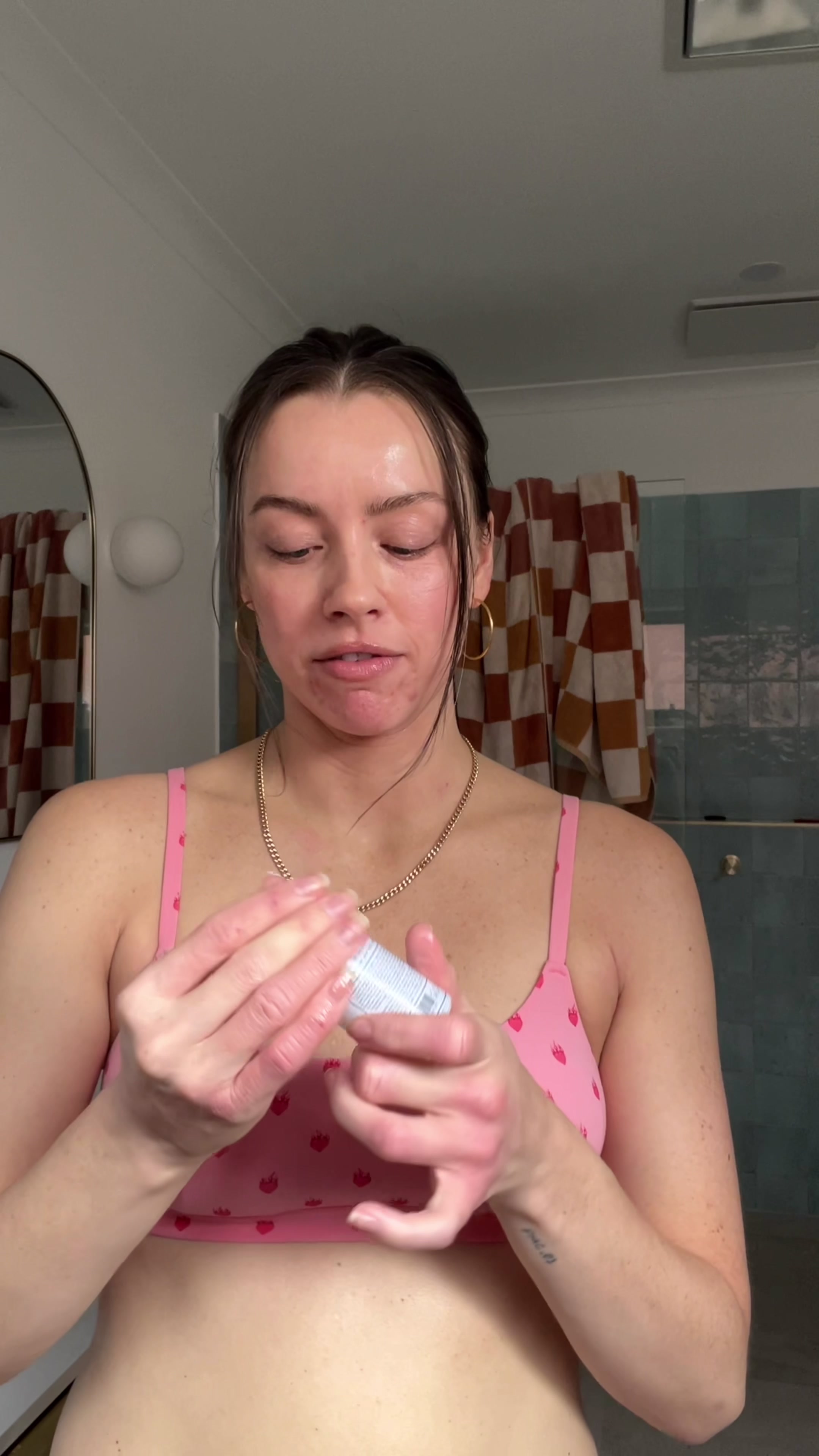 TikTok post by @madeleine.edwards for Frank Body. Caption reads: I've been a longtime partner with @frank body and....