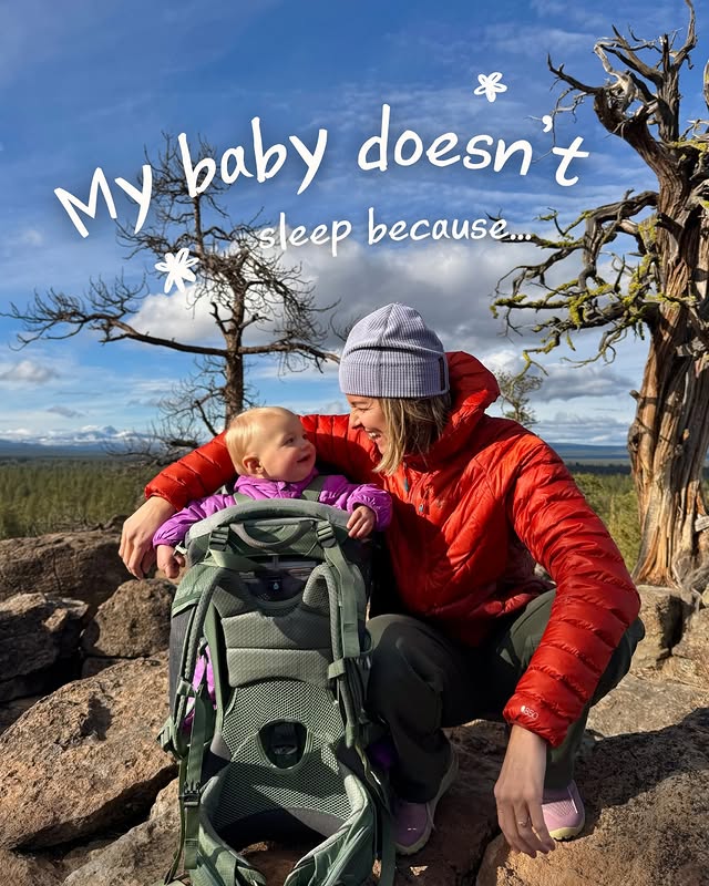 Instagram post by @wherewewentnext for REI. Caption reads: Baby girl can’t sleep because she’s got....