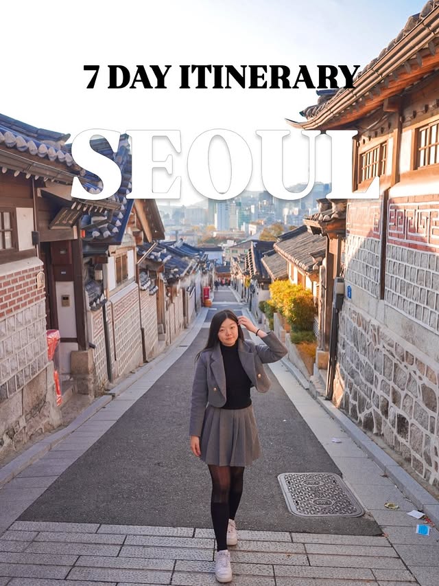 Instagram post by @thelifeofpaopao for Contiki. Caption reads: Seoul in 7 days 🇰🇷✨ @contiki Honestly, I was SO....
