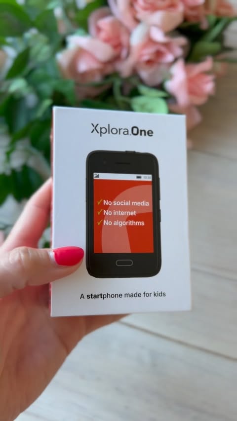 Instagram post by @bumpbabyyou for Social Mums. Caption reads: AD | We’ve been trying out the XploraOne phone and....