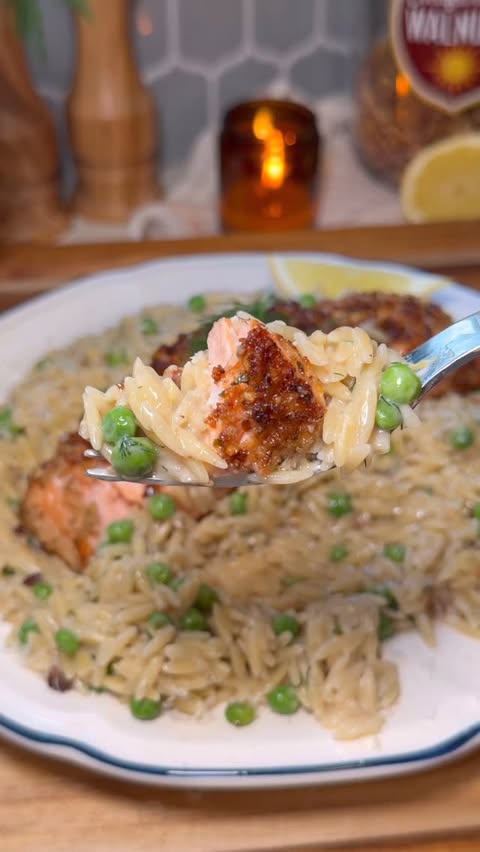 Instagram post by @heresyourbite for California Walnuts. Caption reads: [...] 2 salmon fillets 1 cup toasted California....