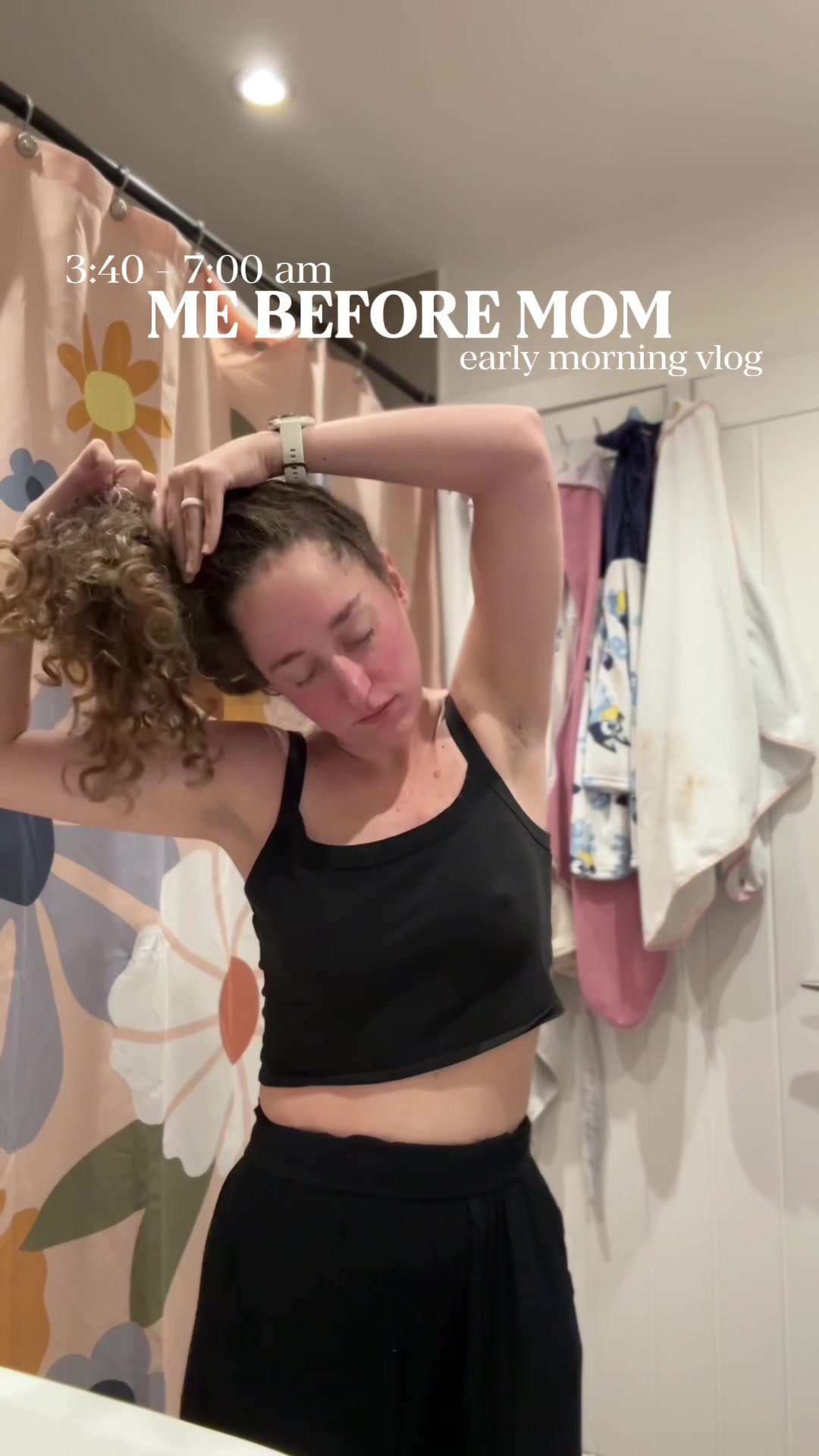 TikTok post by @abigaellanai for Alani Nutrition. Caption reads: Putting “me” before “mom” with my early morning....