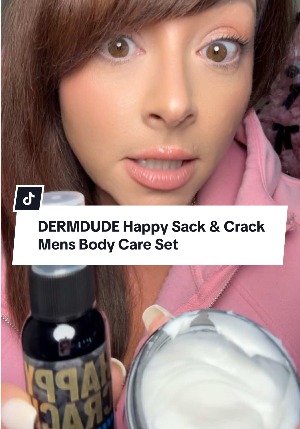 TikTok post by @ablondegirlsambition for Derm Dude. Caption reads: [...] #newarrivalssurge @Derm Dude Men’s anti....