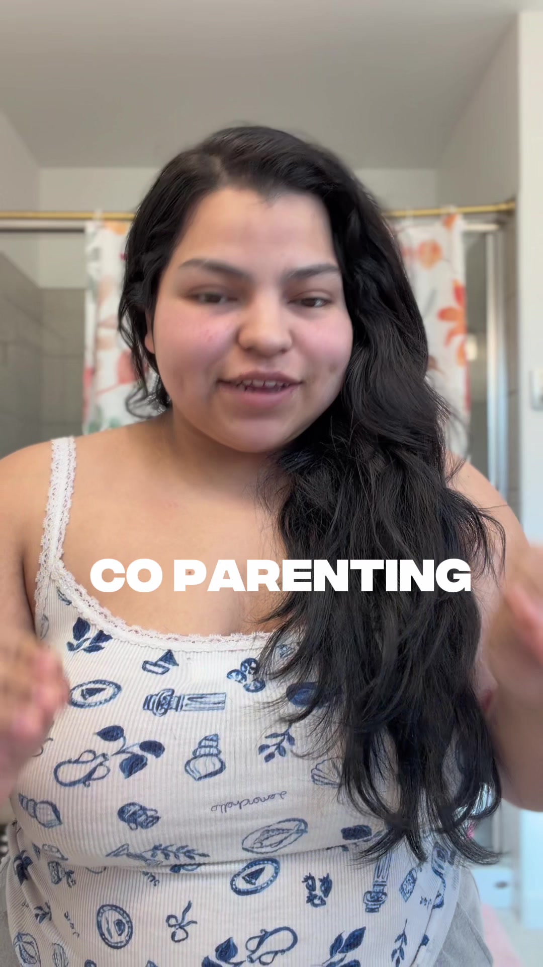TikTok post by @lizsmiles1 for Cocokind. Caption reads: Let’s talk about co parenting situations lol ,....
