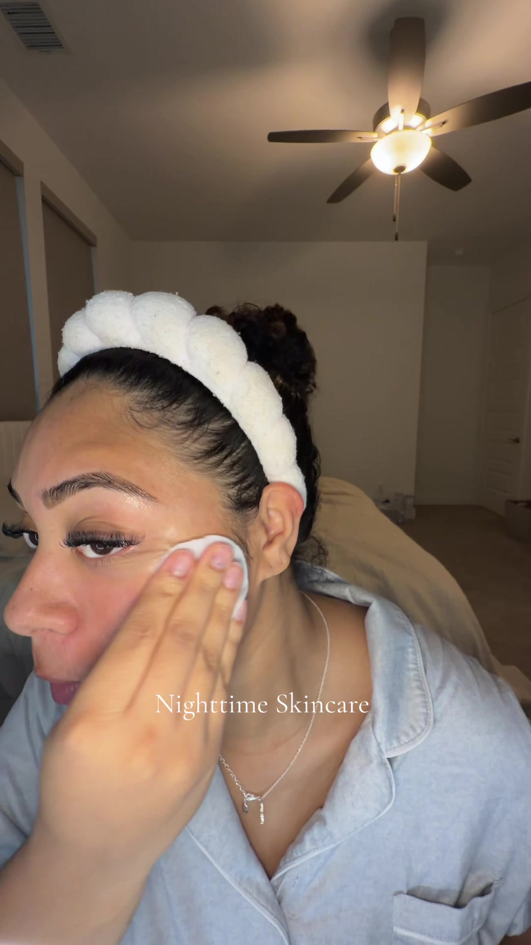 TikTok post by @mamalivv_ for Neutrogena. Caption reads: [...]  @medicube global @rhode skin @Clarins USA....