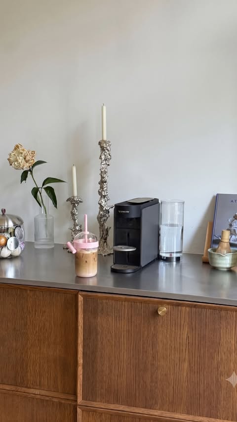 Instagram post by @fiahamelijnck for Nespresso. Caption reads: How my morning starts with @nespresso and....