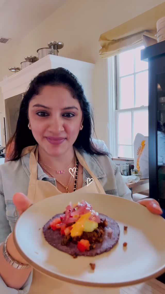 Instagram post by @aruna_vijay_masterchef for California Walnuts. Caption reads: It’s always been my dream to go to a culinary....