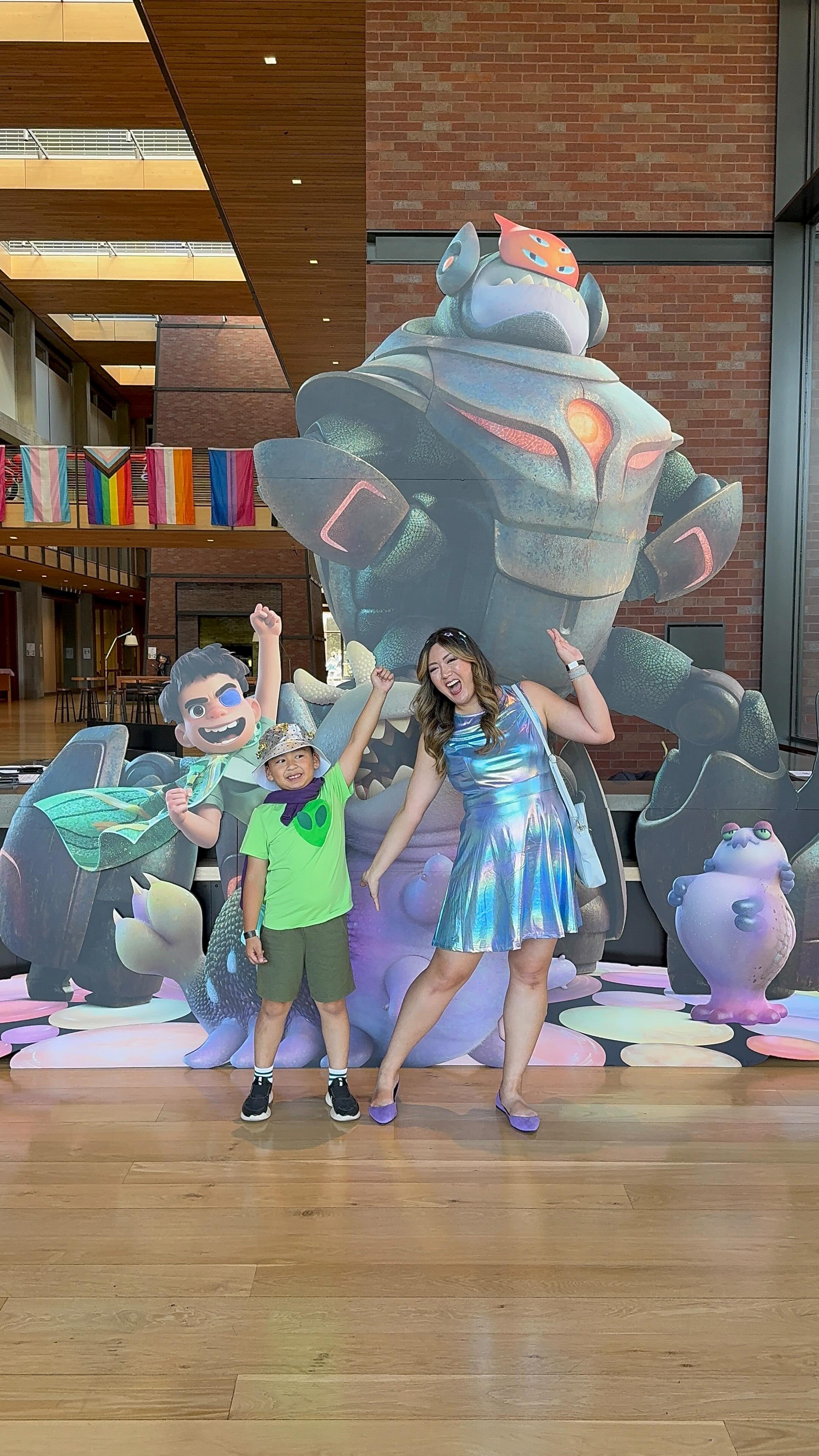 Instagram post by @pbandjellyjenn for Pixar. Caption reads: [...] recap our stellar evening with @Pixar....