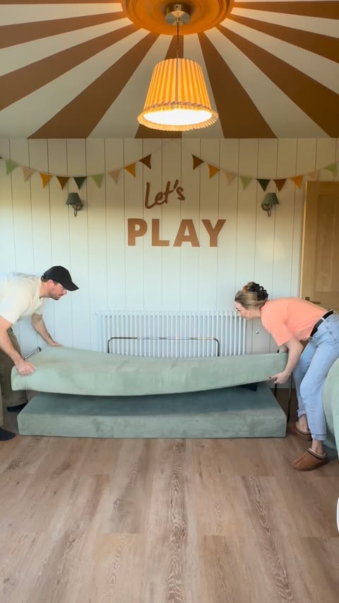 Instagram post by @no14hectorshouse for OMHU. Caption reads: ad| A little corner of the playroom, just for....