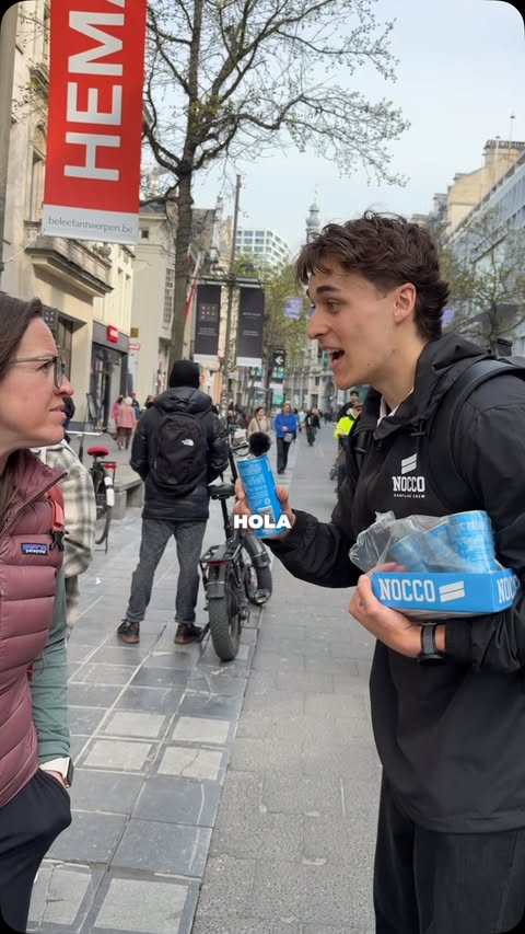 Instagram post by @pieter2xp for NOCCO. Caption reads: Don’t speak in the mic and win #nocco #ad.