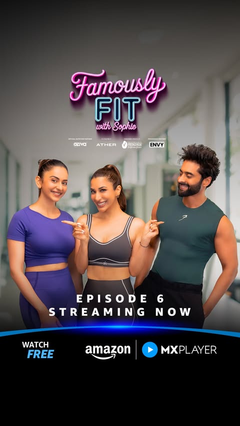Instagram post by @sophiechoudry for MX Player. Caption reads: [...] streaming now only on Amazon MX Player for....