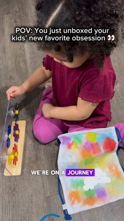 Instagram post by @famousbrooks for KiwiCo. Caption reads: From babies to big kids, @kiwico_inc keeps them....