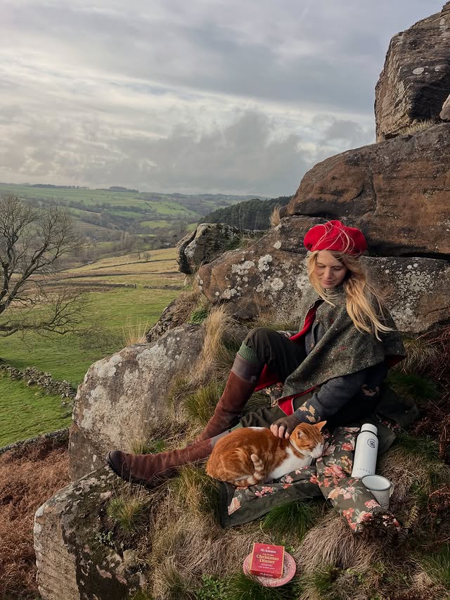 Instagram post by an influencer for BRORA. Caption reads: A weekend where it’s not raining AND Gatsby is....