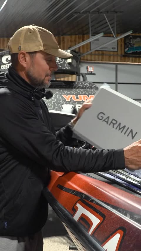 Instagram post by @christiefishing for Garmin. Caption reads: I said I would never do it, but I’m glad I....