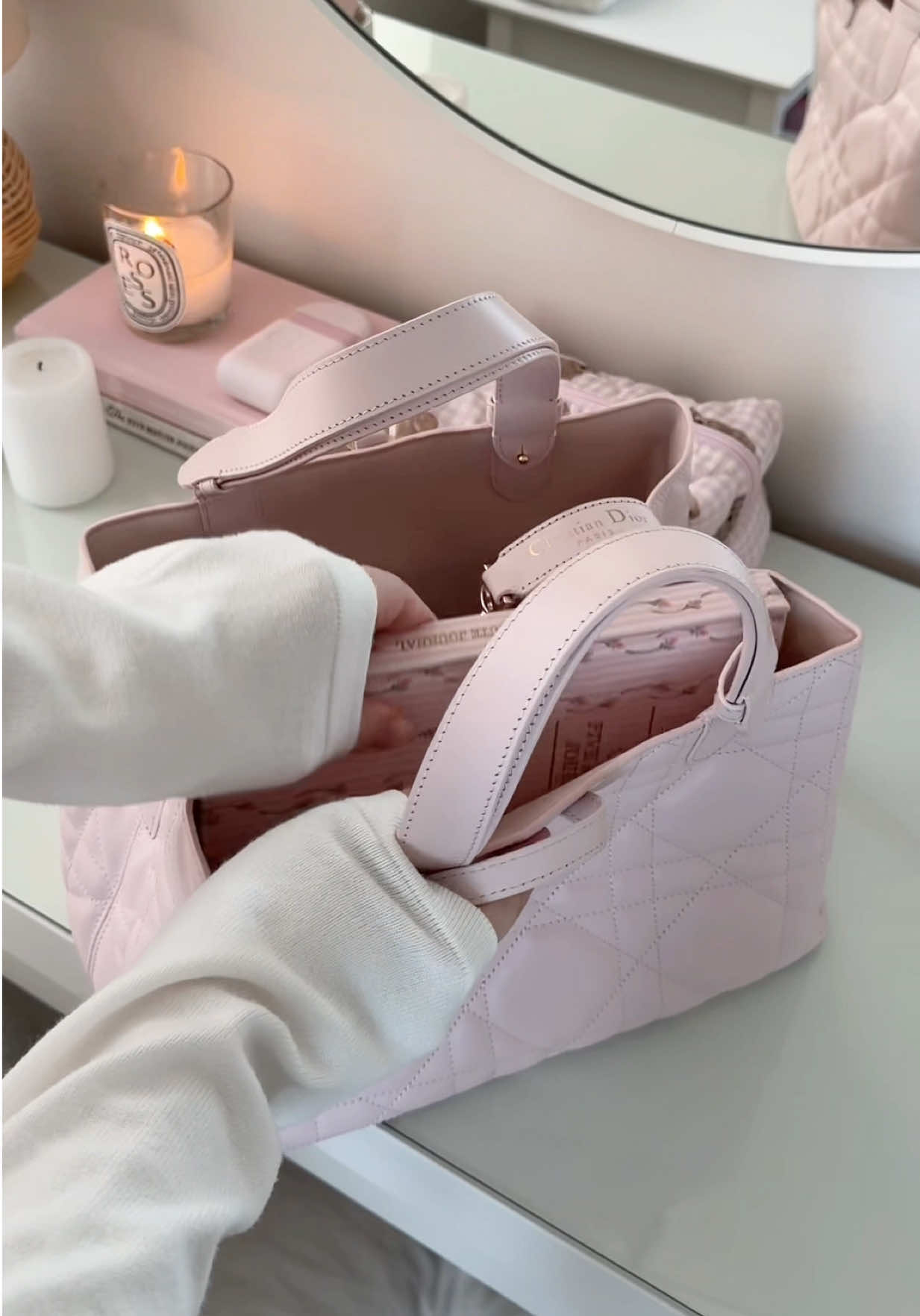 TikTok post by @dianapetale for Dr. Althea. Caption reads: [...] morning routine 🤍🕯️✨🎀 @Dr.Althea US....