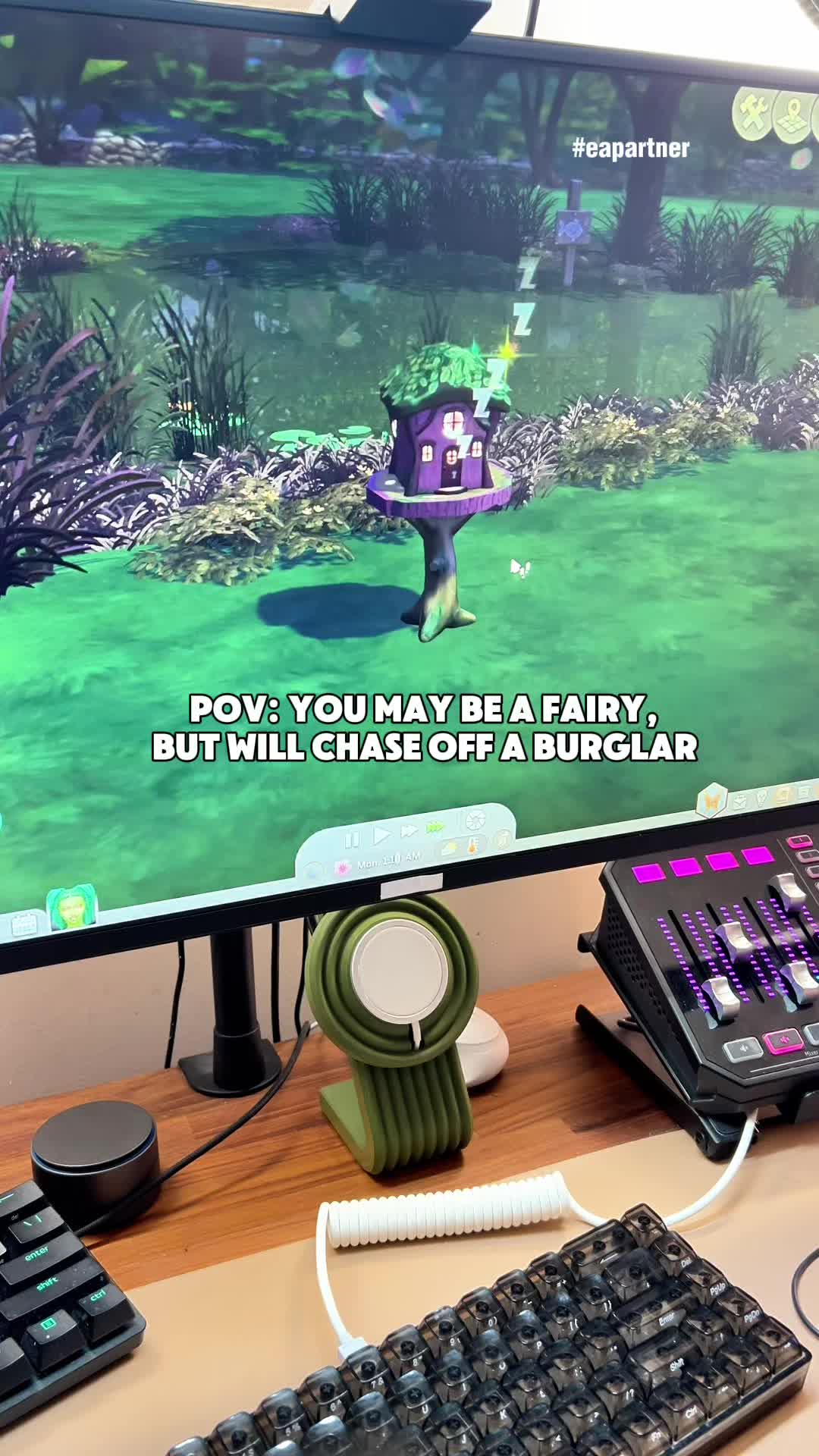 TikTok post by @itsmetroi for The Sims. Caption reads: Don’t let the fairy dust fool you @The Sims....