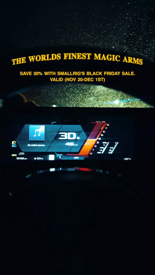 Instagram post by @dark_king_maro for SmallRig. Caption reads: Magic arms + clamps/suction cups= 
Unlimited....