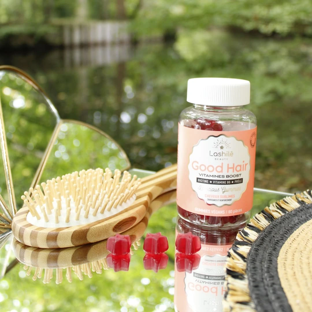 Instagram post by @breizhgirltesteuse for FeedGood. Caption reads: 🌿 Routine  GOOD HAIR Vitamines boost....