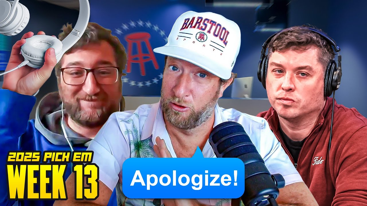 YouTube post by @barstoolgambling for Barstool Sports. Caption reads: Dave Portnoy Demands Apology Between Nemesis....