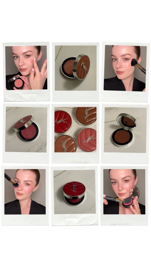 Instagram post by @elliseferguson for Space NK. Caption reads: [...] Hot Mauve & 44 Nude Lavalliere #makeup....