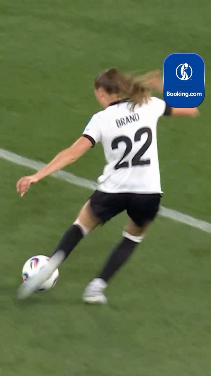 Instagram post by @weuro2025 for Booking.com. Caption reads: Starting a #WEURO2025 weekend strong....