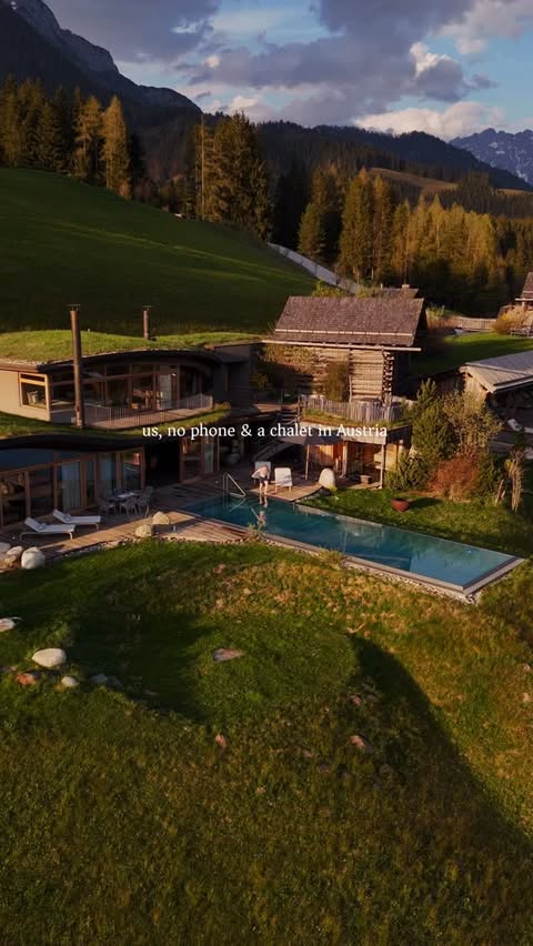 Instagram post by @the.mattbook for Bentley Motors. Caption reads: [Ad] Us, no phone & a chalet in Austria 🏔️ #asmr....