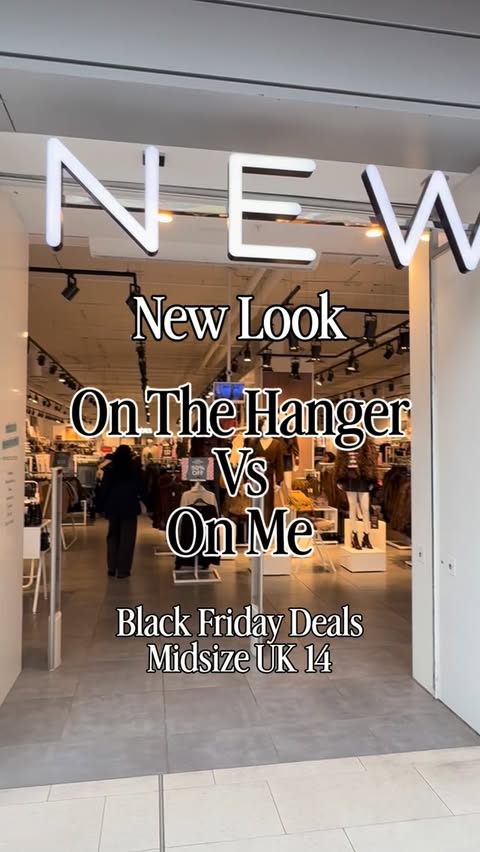 Instagram post by @stylingwithrebecca for New Look. Caption reads: Popped into New Look this week - Black Friday....