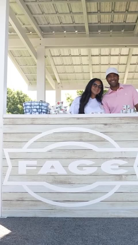 Instagram post by @finaufresh for FAGE. Caption reads: [...] 🙌 Had a great time surprising fans with....