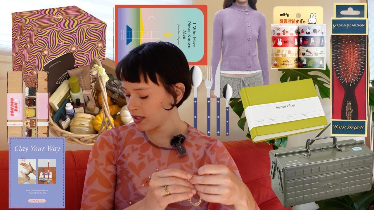 YouTube post by @LainiOzark for Mint And Lily. Caption reads: 2025 christmas gift guide!!!! small brands,....