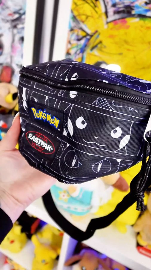 Instagram post by @tani.chuu for Eastpak. Caption reads: Pokémon and Eastpak❤️
A collaboration I could....