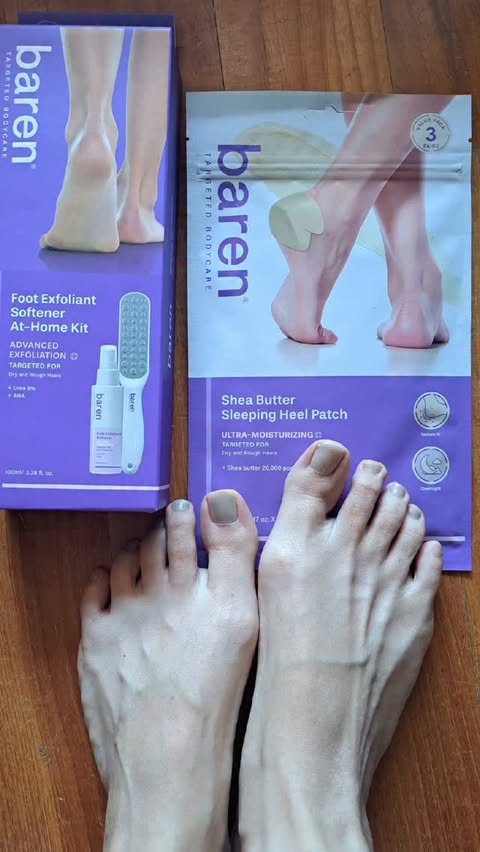 Instagram post by @chiara.costantino84 for Baren. Caption reads: [...] out the ultimate foot care duo from Baren....