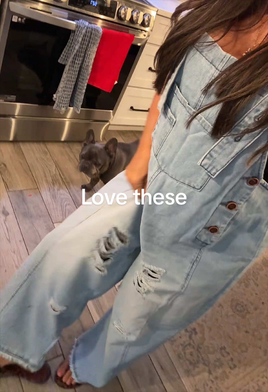 TikTok post by @vicsorge for Fisace Shop. Caption reads: If you are an overall girl you will love these....
