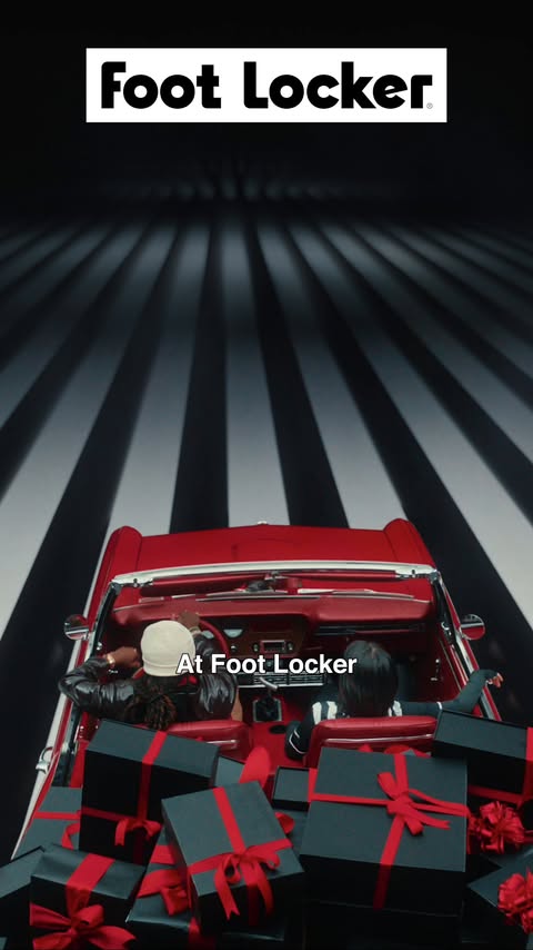 Instagram post by @cochise for Foot Locker. Caption reads: Give greatness to everyone on your list this....