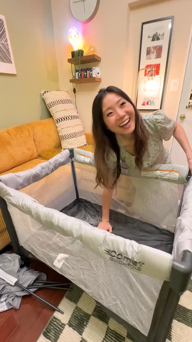 Instagram post by @bingbuzz for Baby Trend. Caption reads: #ad Prepping for baby with this @babytrend....