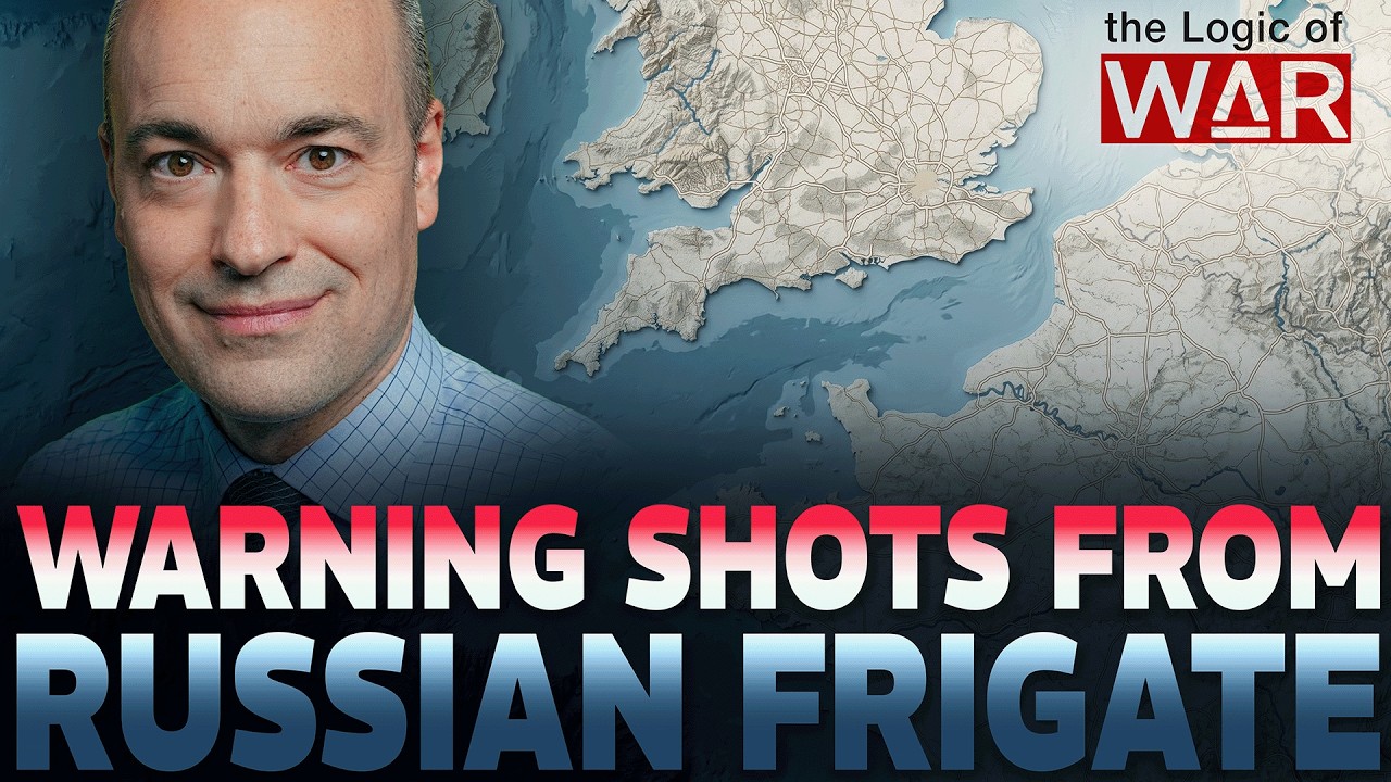 YouTube post by @anderspuck for Pexels. Caption reads: Why a Russian frigate fired warning shots at a....
