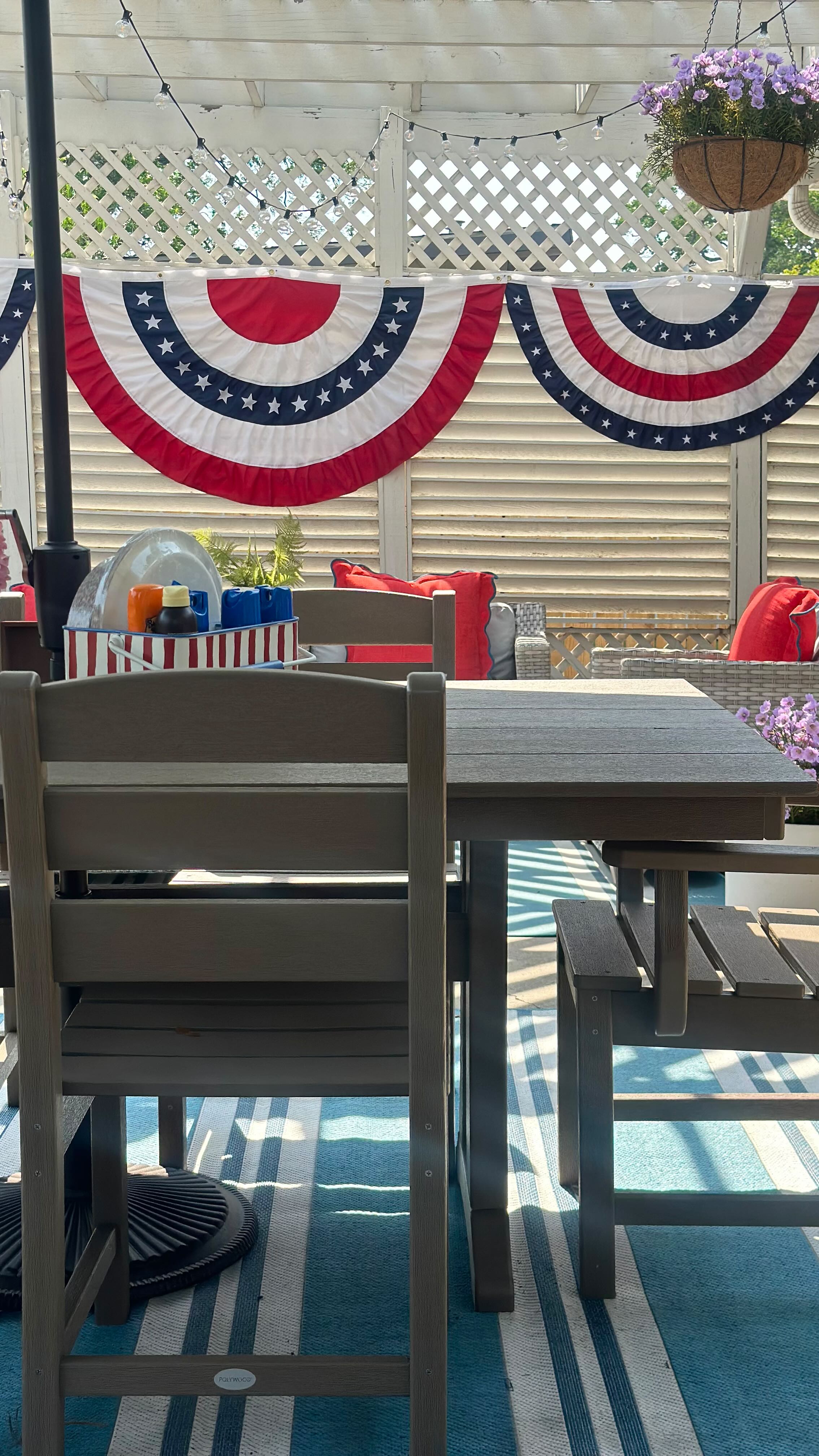 Instagram post by @cozycrazing for Polywood. Caption reads: [...] I couldn’t be happier — all thanks to....