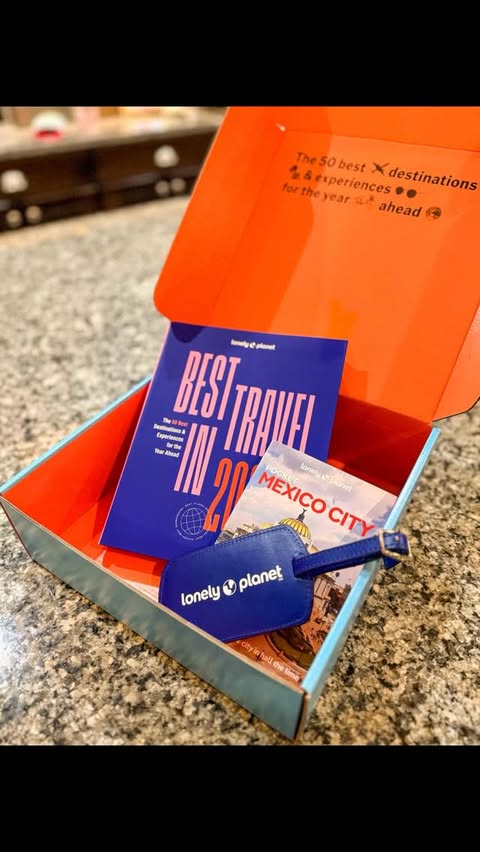 Instagram post by @techabooks for Lonely Planet. Caption reads: [...] resources for all things travel, Lonely....