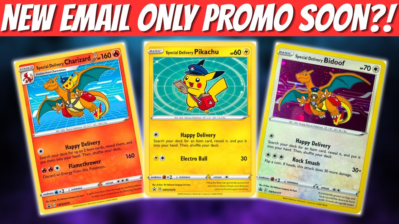 YouTube post by @Itwasneveraphasecards for Sticker Mule. Caption reads: Don't Miss This Rare Pokemon Card Release!.