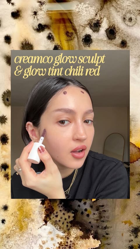 Instagram post by @busesellcuk for Cream Co.. Caption reads: @creamco glow sculpt eclipse ve glow tint chili....