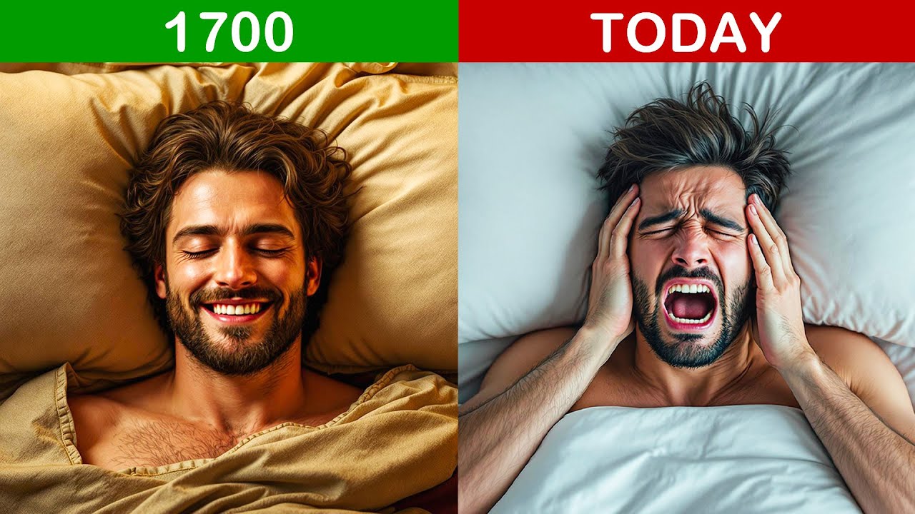 YouTube post by @Thoughty2 for Audible.de. Caption reads: It Turns Out We've Been Sleeping Wrong For....