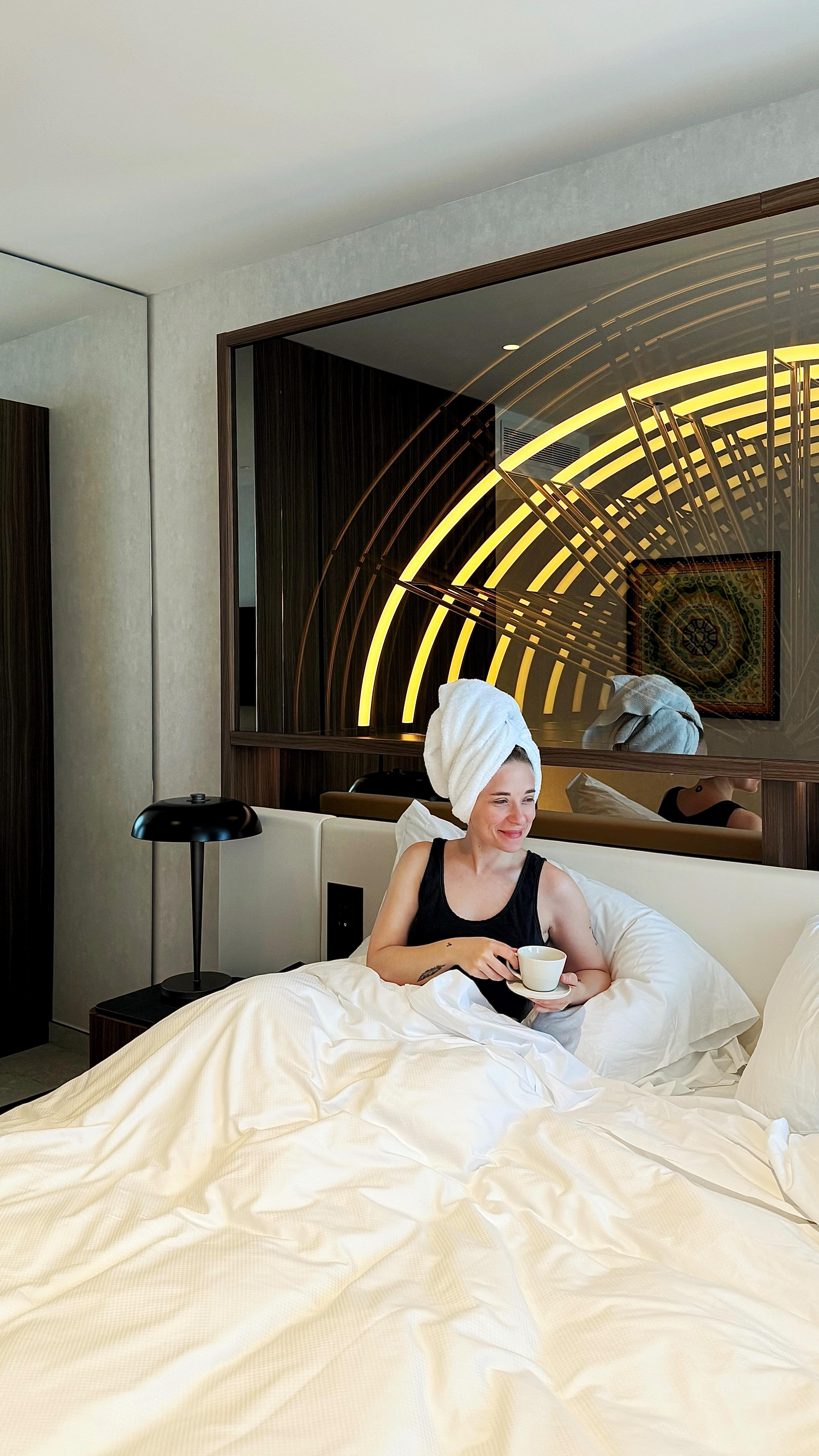 Instagram post by @unaqualunque for W Hotels. Caption reads: Found my new escape in Florence: @wflorence.hotel,....