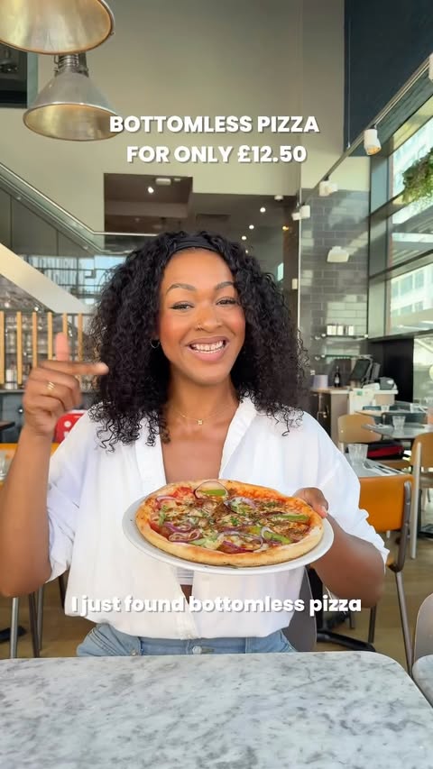 Instagram post by @runawaywithrachel for PizzaExpress. Caption reads: 📍PizzaExpress locations 📆 Until Thursday 23rd....