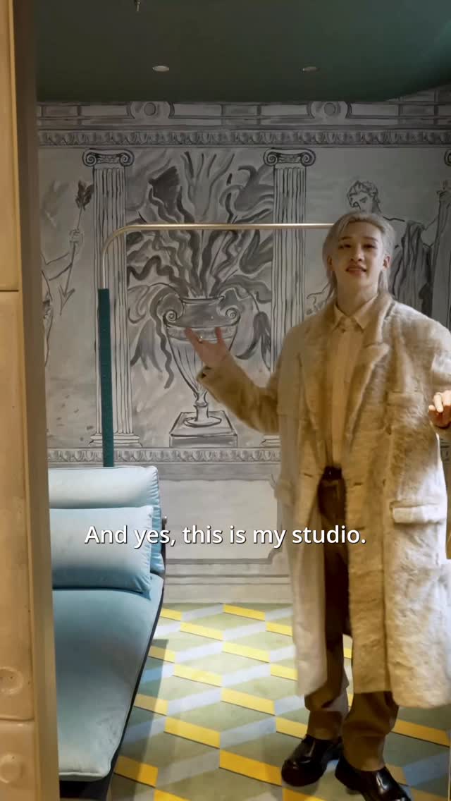 Instagram post by @gnabnahc for Fendi. Caption reads: Discover Palazzo Fendi Milano with....