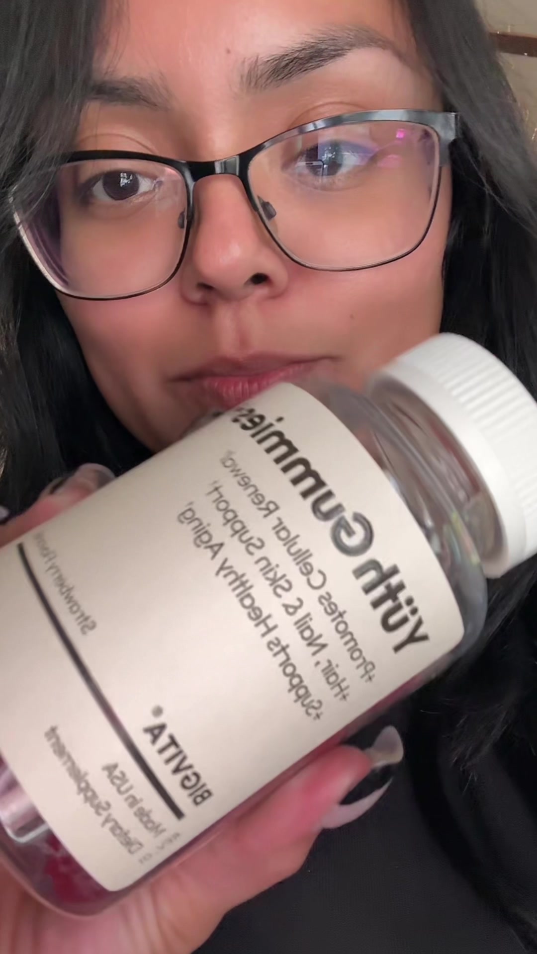 TikTok post by @beautybyaidett for Bigvita. Caption reads: [...] That Youthful Glow From Inside Out!!....