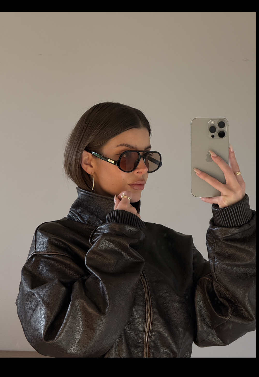 TikTok post by @ashleymariedickerson for QUAY. Caption reads: Styling new frames from @Quay VIBE CHECK and JET....