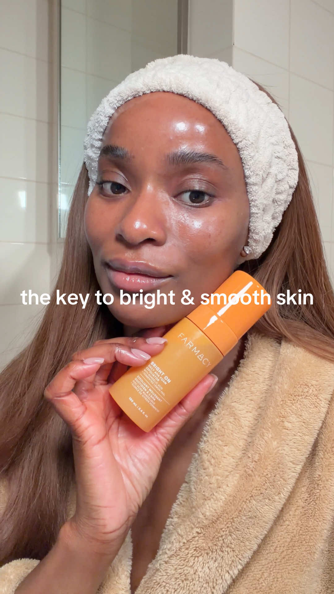 TikTok post by @skndoctor for FarmacyBeauty. Caption reads: AD I get it, you damage your skin barrier one time....