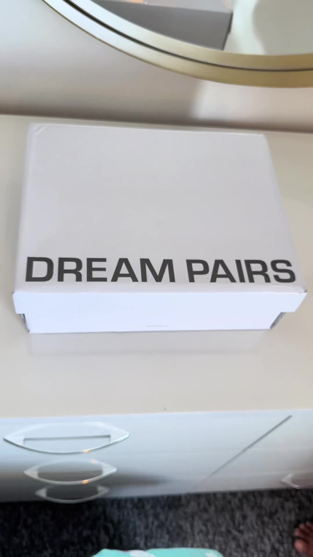TikTok post by @sexiglodel56 for Dream Pairs. Caption reads: Am in love @Dream Pairs #Tiktokmademebuyit....