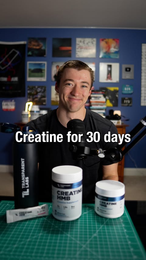 Instagram post by @noahanderson14 for Transparent Labs. Caption reads: [...] creatine for 30 days.

Fueled by....