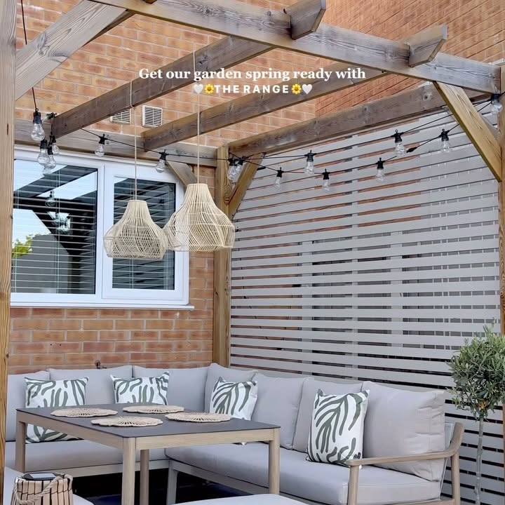 Instagram post by @our_midfordhome87 for The Range. Caption reads: AD | get my garden spring ready with @therangeuk....