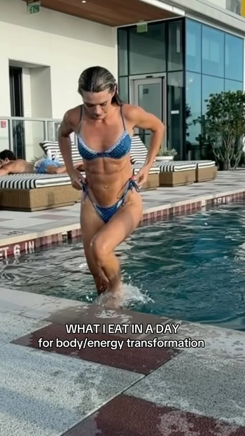 Instagram post by @maiahenryfit for Bloom Nutrition. Caption reads: What I eat in a day for body transformation and to....